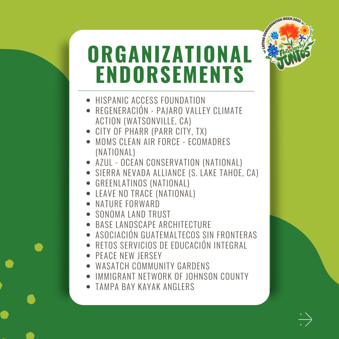 Latino Conservation Week tweet media