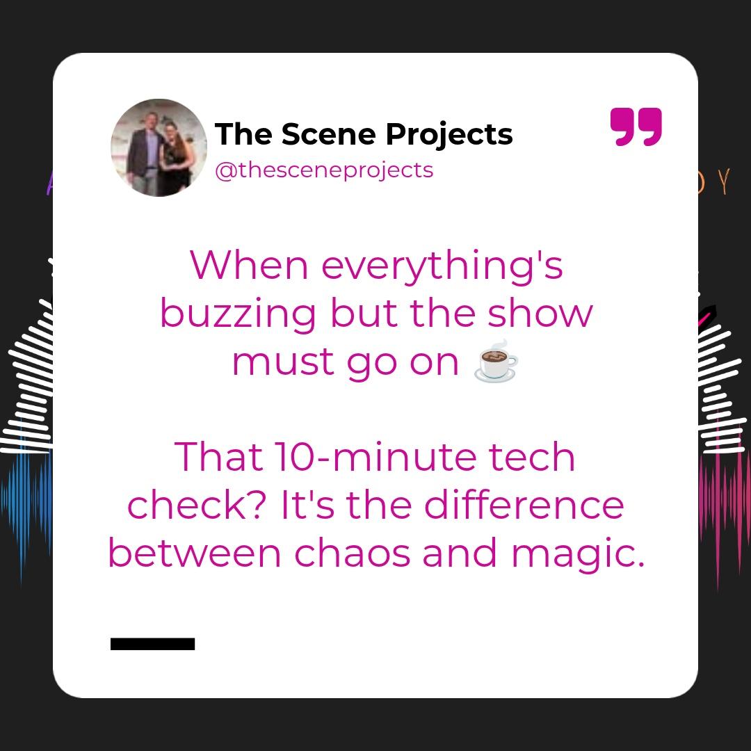 SceneProjects's tweet image. Lights, chaos, coffee — BTS at The Scene Projects.
Tip: 10-min run fixes most performance snags.
Want this energy? Book Bubba Startz — grow your brand

#BTS #TheSceneProjects #artists #production #behindthescenes #filmmaking