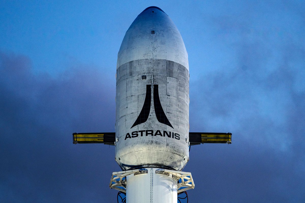 Christian Keil (@pronounced_kyle) on Twitter photo I will never get over the fact that we had our own dedicated rocket.
And got to put the @astranis logo on it. I will never get over the fact that we had our own dedicated rocket.
And got to put the @astranis logo on it.