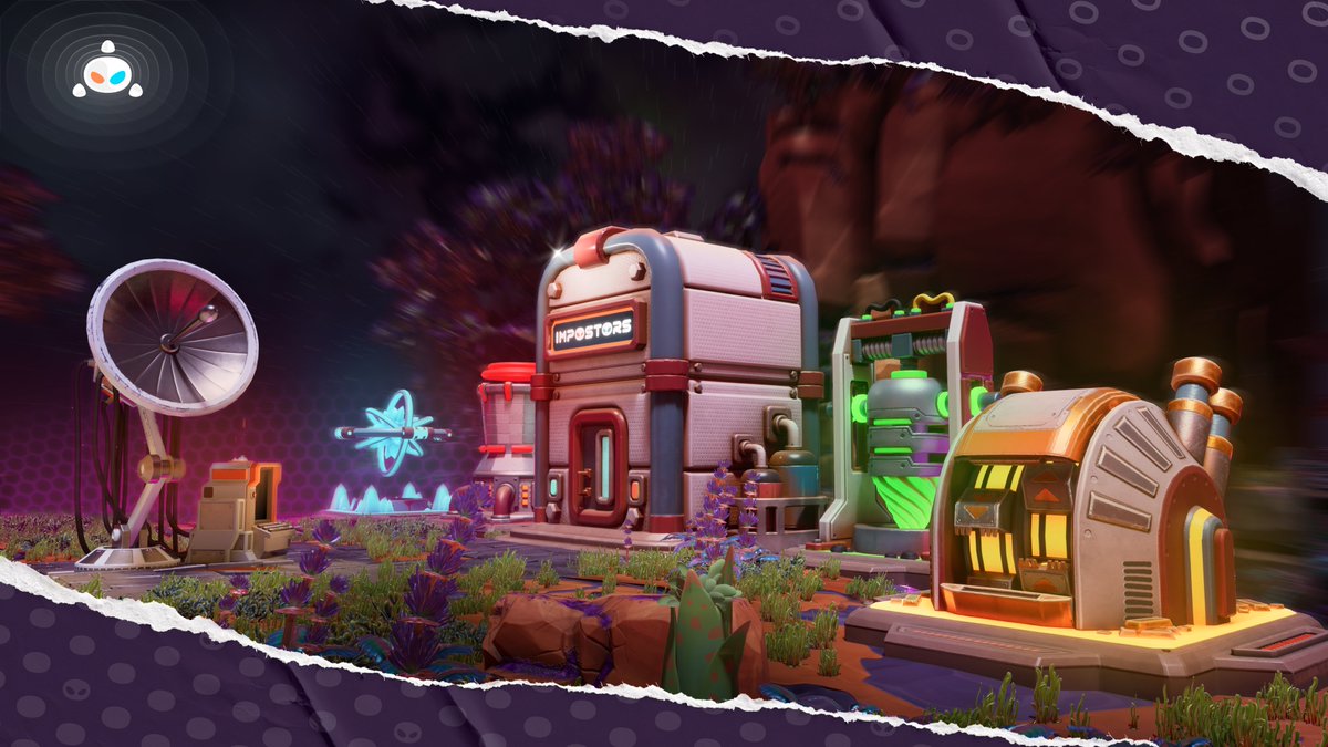 PlayImpostors's tweet image. Oh, it is Friday again! 

A bit more about Bases? 👽

Here we go…

👉Rarer Land = cooler visuals + more distinct skybox.

Your Base? It comes with you wherever the Impostors experience goes🎮

Wrong answers only: what are the structures around the Base for?😅