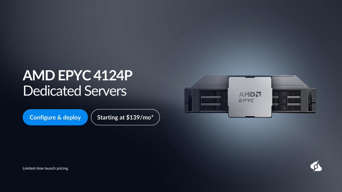 Launching AMD EPYC 4124P at ServerMania: single-socket performance, ECC memory support, and solid reliability for light virtualization, web apps, and databases. 🔗 servermania.com/promotions/amd…

#AMD #EPYC4124P #DedicatedServers