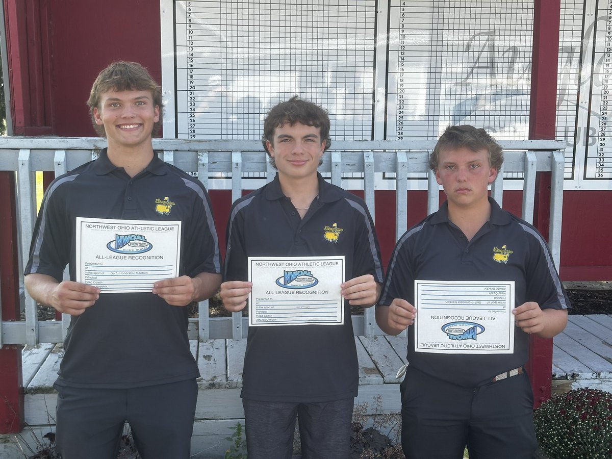 Three Vikings earned All League recognition today for their work during the season. 

Jake Farley - JR - 2nd Team All NWOAL

Hayden Timbrook - SO - HM All NWOAL

Chris Shrader - JR - HM All NWOAL

Congratulations guys!