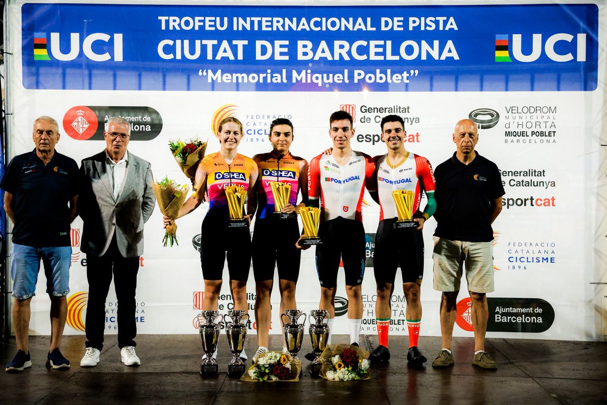 🏆  Izzy Escalera i Eva Anguela i Iúri Leitão i Diogo Narciso, vencedors de madison al XII Memorial Miquel Poblet!

El Velòdrom d’Horta ha lluit de gala en la primera jornada de competició.

🔜 Seguim demà amb més ciclisme en pista!