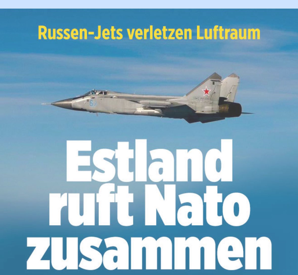 DokuLukas's tweet photo. Warnung abgeben das beim erneuten Eindringen russischer Militärflugzeuge in den Nato-Luftraum dieser aktiv verteidigt und die Flugzeuge abgeschossen werden.

Und dann auch durchsetzen.

Eine andere Sprache versteht der Kerl nicht.

#NATO #EU https://t.co/CWaQZbZ6Pa