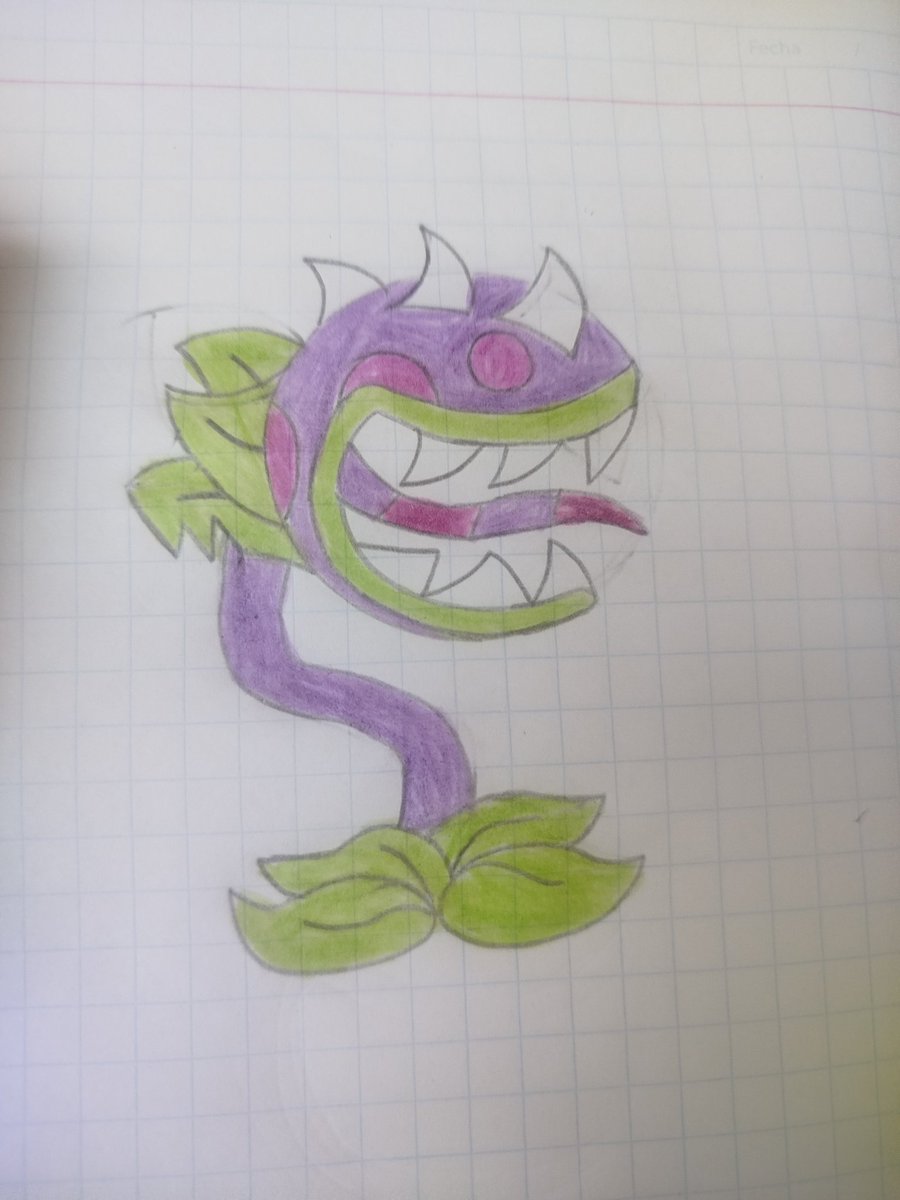 HualidOnesimo's tweet photo. @PirokaTv I also made a drawing of chomper 🌱💜🍗 https://t.co/C9ogjCSsCm