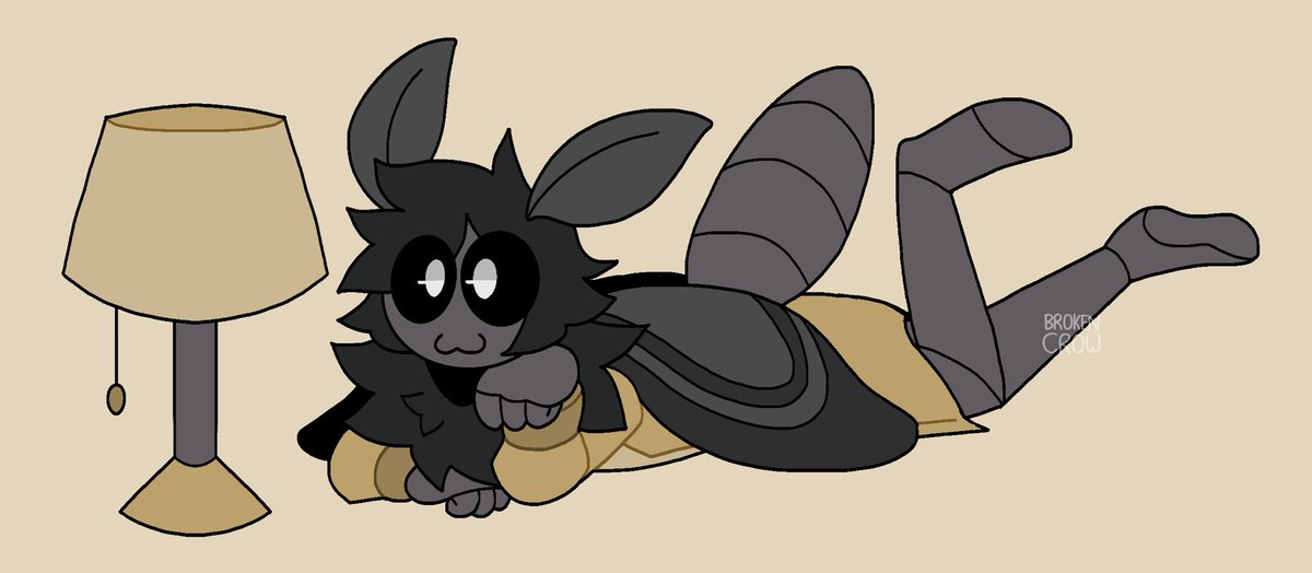 brokencroww's tweet image. Chibi c0mm for @CalWhimsical! Thank you for c0mmissioning me! #mothoc #bugtwt #brokencroww