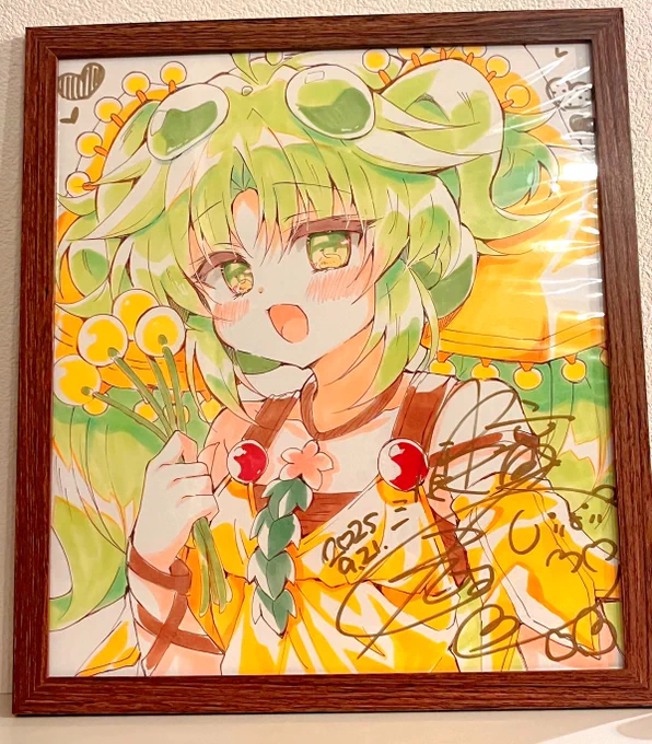 強謙イベで頒布予定のセラちゃん色紙