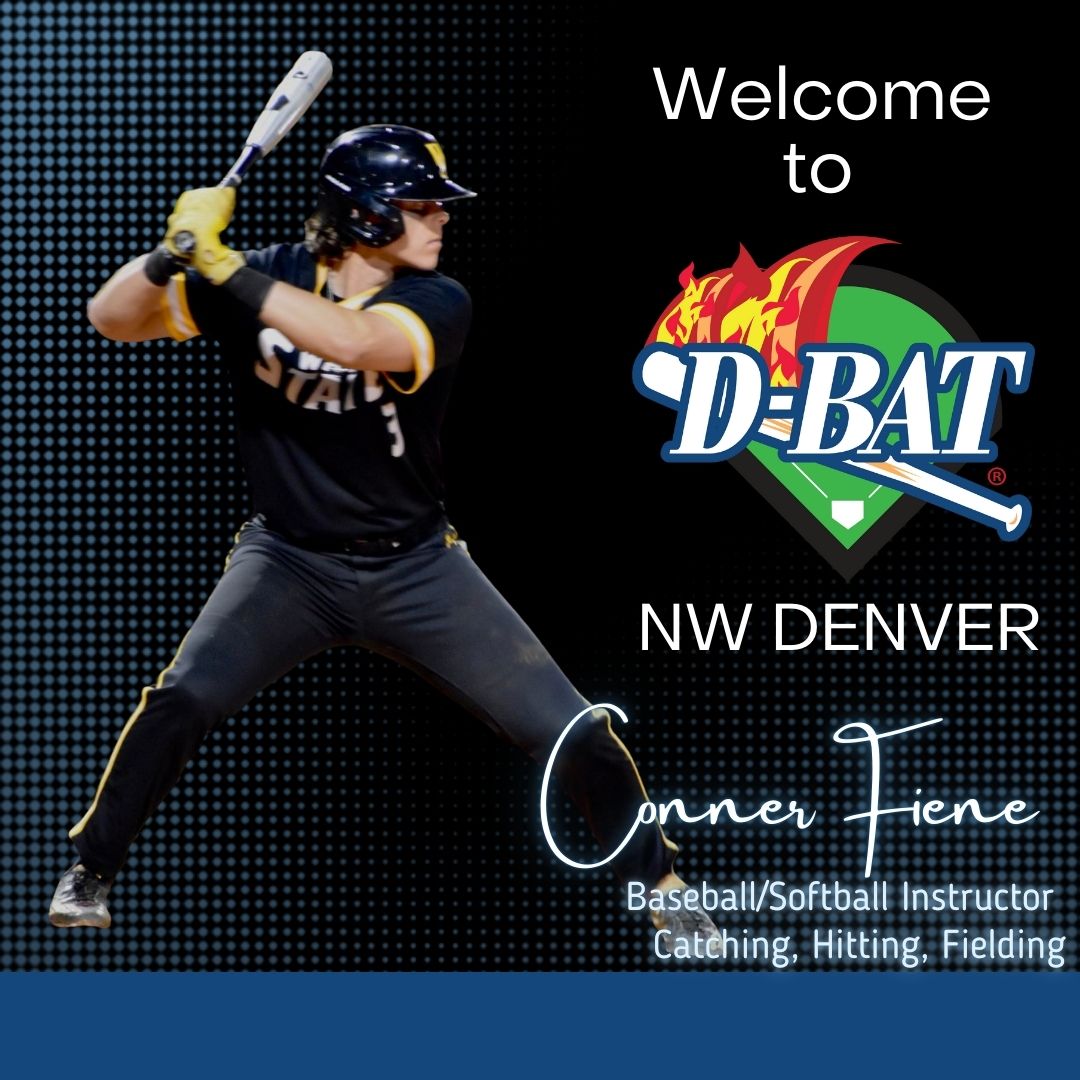 Big news, D-BAT NW Denver! 🎉 Welcome Conner Fiene to the team! Ready to level up your game? Drop a comment to say hi &amp; stay tuned for lessons and clinics! ⚾️ 
#DBATNWDenver 
#WelcomeTeam 
#BetterThanYesterday