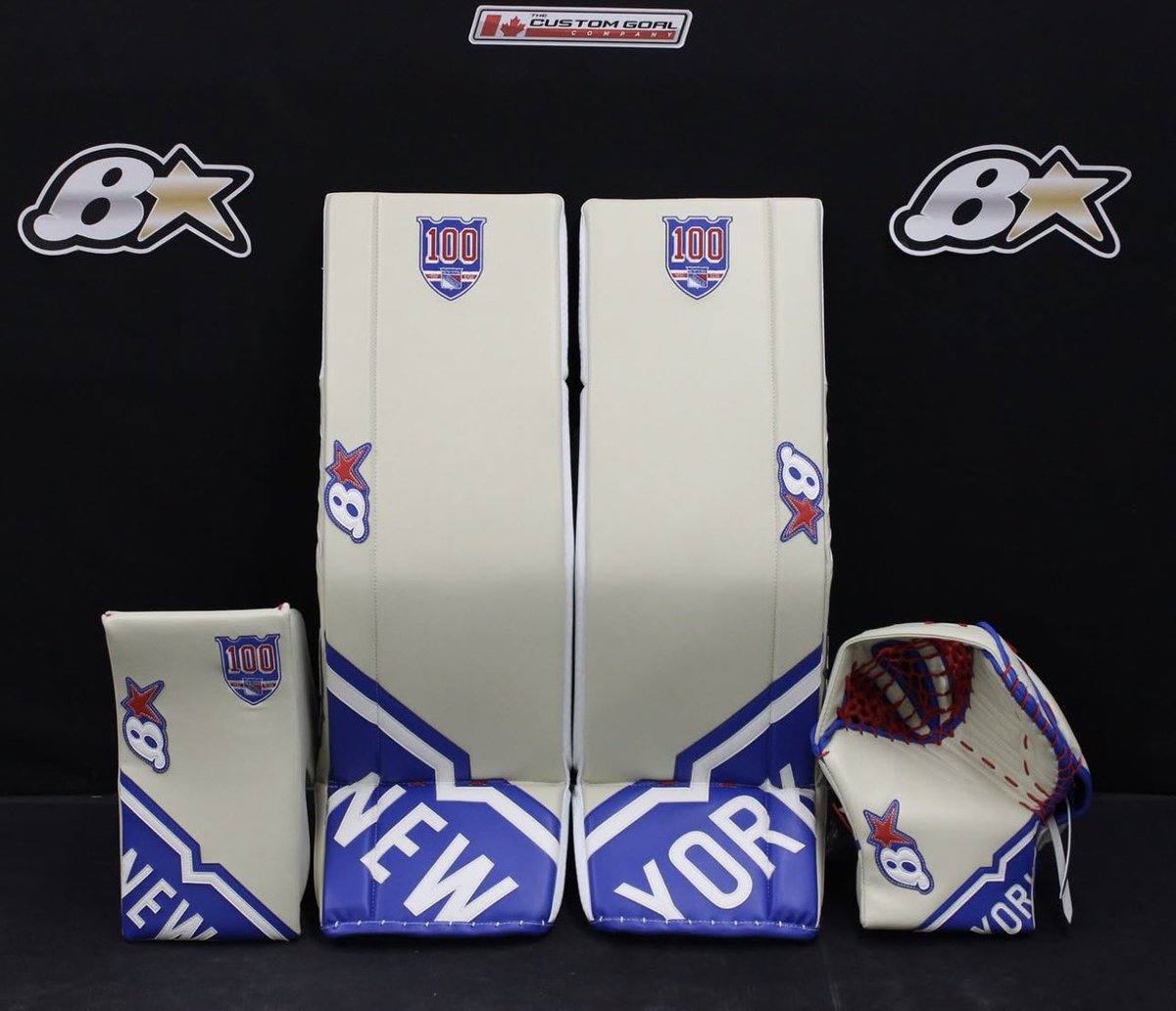 Igor Shesterkin's set for #NYR's centennial season 

📸 <a href="/goaliesonly/">Brians Custom Sports</a>
