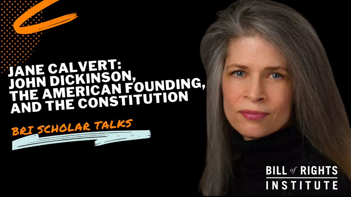 BRInstitute's tweet photo. Who was John Dickinson, and why does he matter? Historian Jane Calvert joins BRI Scholar Talks to unpack his impact on the founding and the Constitution.
Watch: https://t.co/WZgaeQcj3s
#CivicEducation #JohnDickinson #AmericanFounding #Constitution #ScholarTalks https://t.co/E6DFGy8Bxr