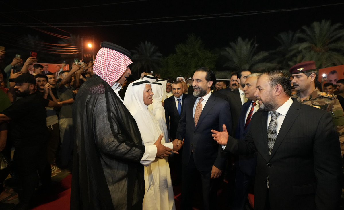 TakadumBoss's tweet image. رئيس حزب تقدم@AlHaLboosii يرافقه عدد من قيادات الحزب، يزور محافظة ديالى، ويحضر تجمّعاً لدعم مرشَّح الحزب النائب محمد قتيبة في بعقوبة.