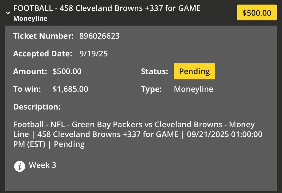 jhack715's tweet image. insane take but I think Browns upset the Packers this week. AFC North football is tough.