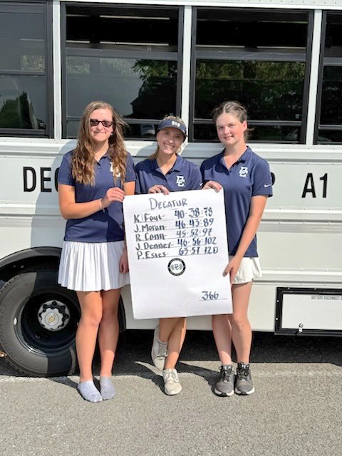 LadyHawksGolf's tweet image. Lady Hawks 366 finished 8th/11 at Sectional #15 
K.Fout 78 2nd Individual to advance to Regionals
J.Moran 89
R.Conn 97
J.Denney 102
P.Estes 120
A warm day for our last team match of learning 💙💛⛳ #KeepMovingForward #AlwaysLearning #DecaturProud
@DCHS_Athletics @indianahsgolf