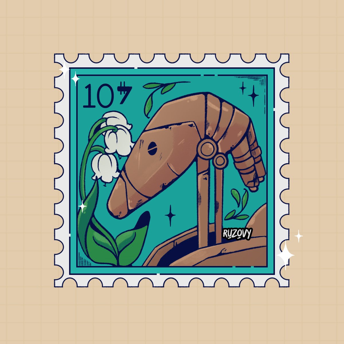 ruzovy_art's tweet image. also, I did a roger, roger sticker 🤭❣️ haha ngl, I kinda need it as a wooden stamp now 🤔