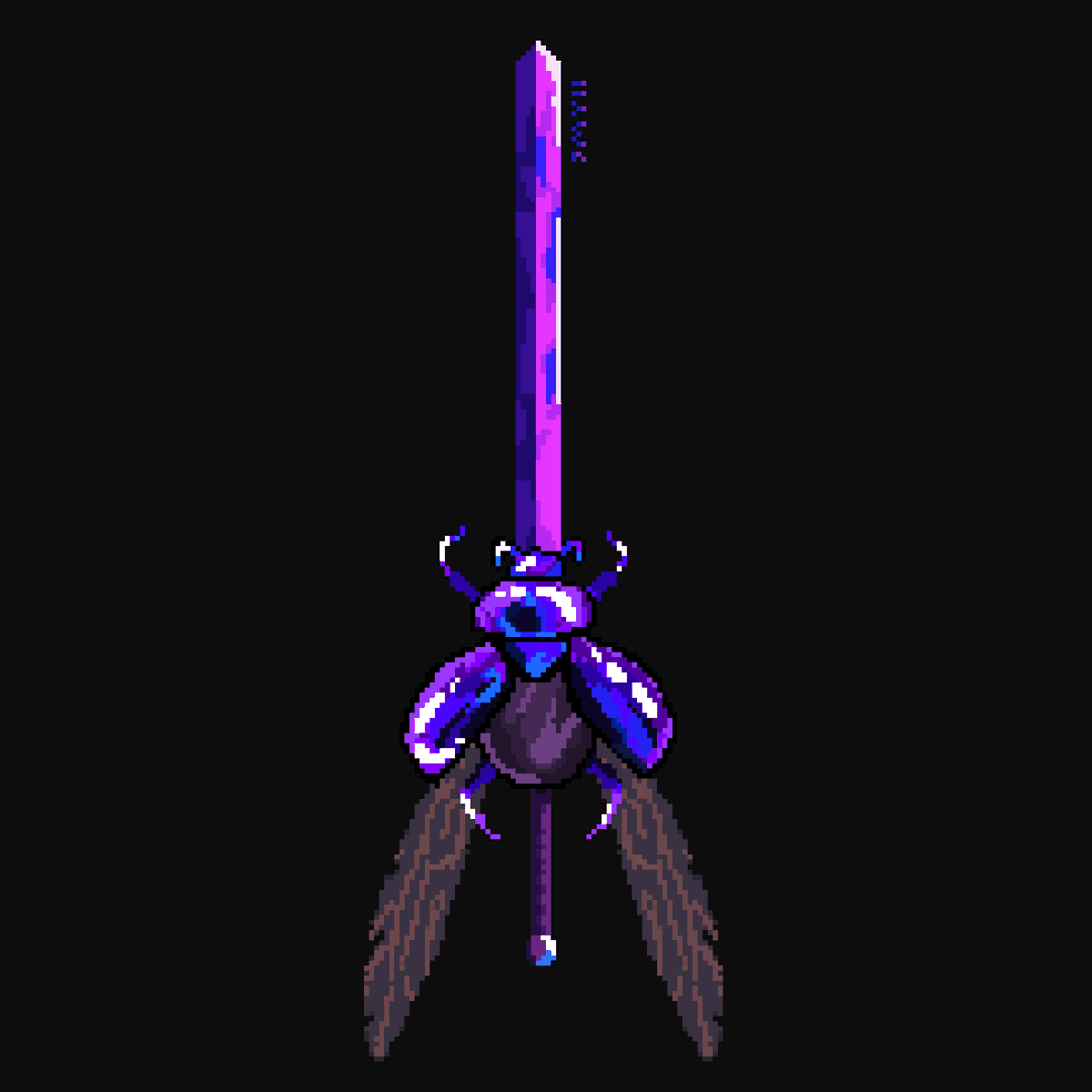 JmyllPixels's tweet photo. 19. Scarab beetle #swordtember2025 #pixelart #ドット絵 #pixelartist https://t.co/ppORY6VkN3