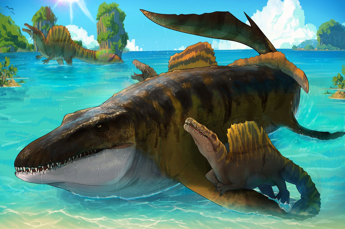 mosasaurus chilling