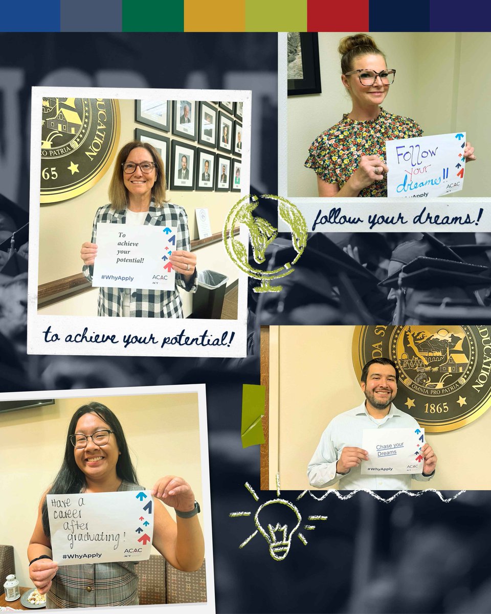 NSHE's tweet photo. We asked our NSHE family: Why apply to college? Here’s what they said on ➡️ #WhyApply Day.
Share your reasons for applying to college in the comments below. https://t.co/Mr6o5p3Ewj