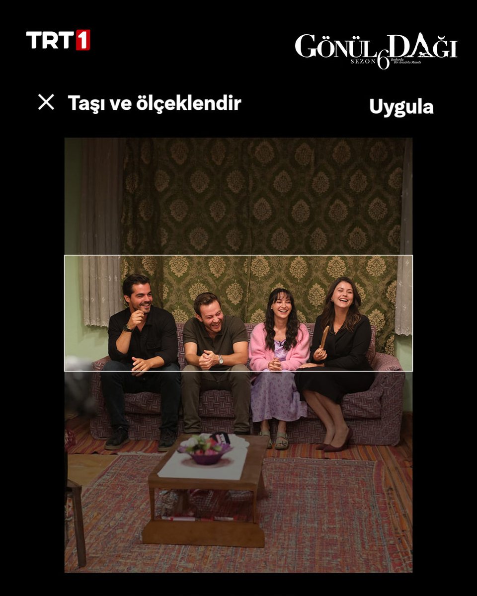 Bu fotoğrafı header için nasıl ayarlayabiliriz? 🤔
#SelTan #CemVey 

#GönülDağı yeni bölümüyle bu akşam 20.00’de #TRT1’de! ⛰
<a href="/trt1/">TRT 1</a>