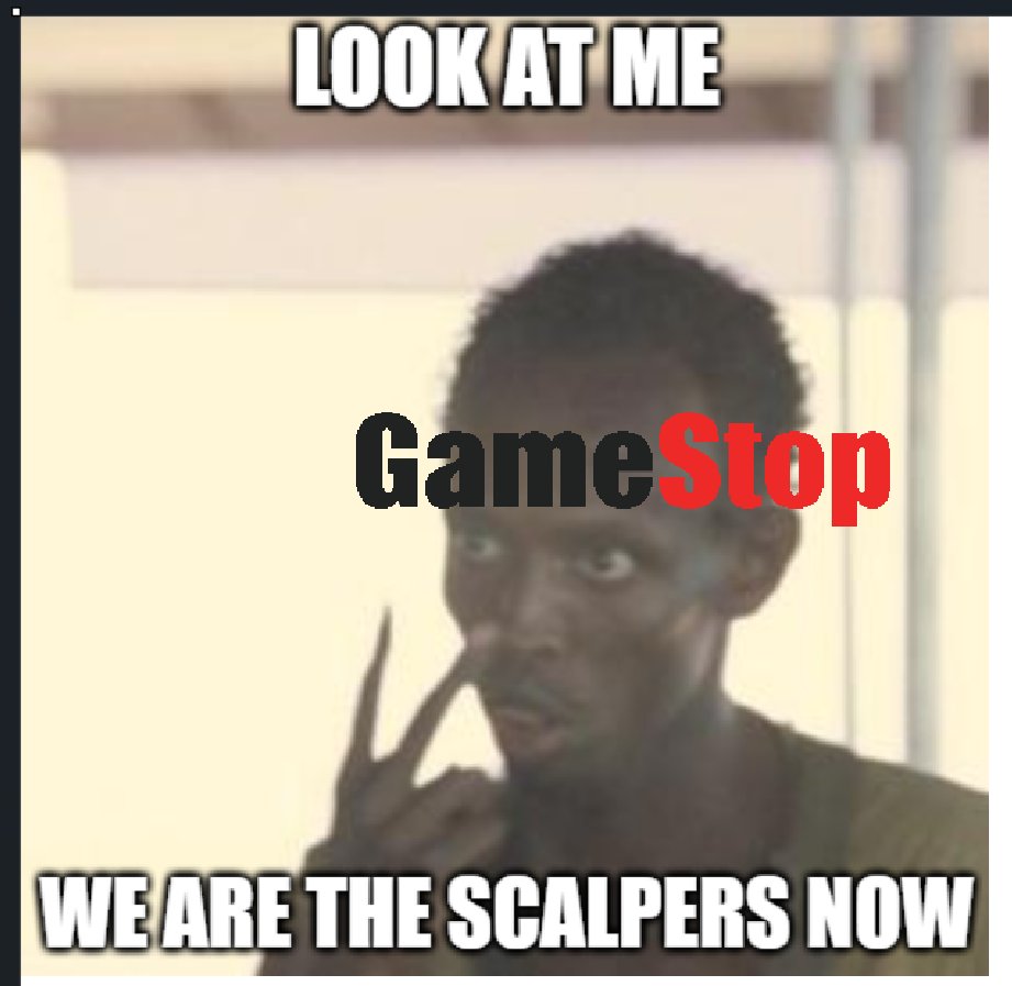 Kramaramb's tweet image. Gamestop be like