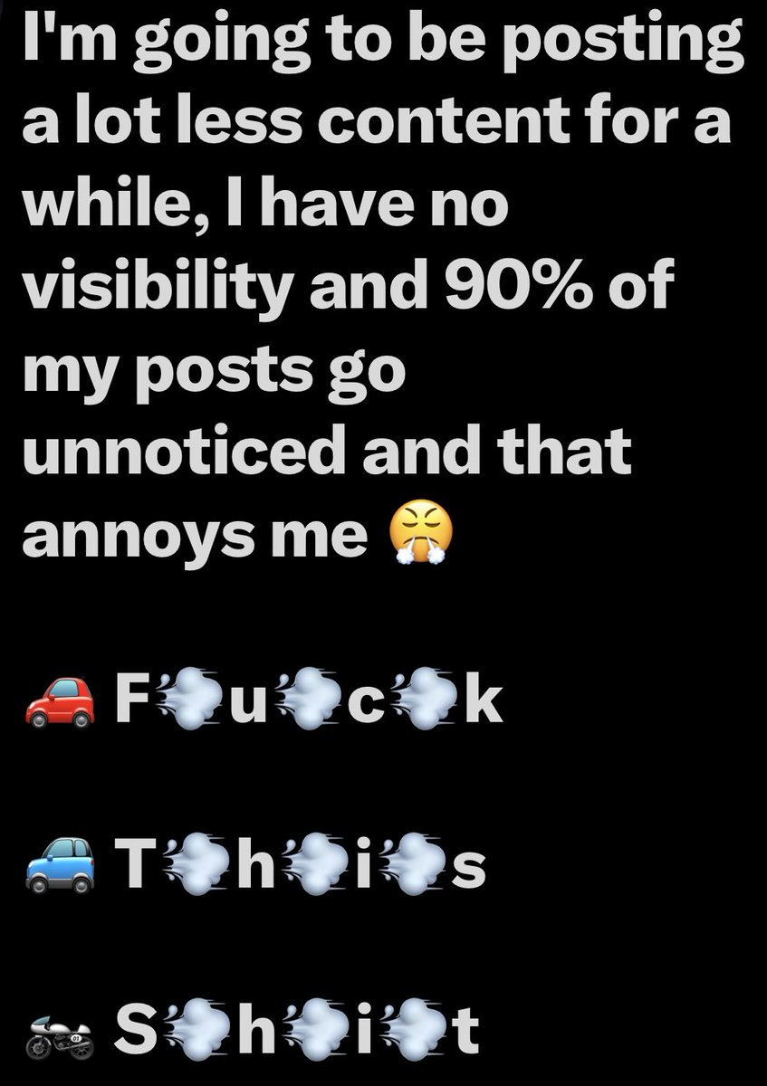 Hate to be negative because I definitely don’t live my life or think in a pessimistic manner. But, <a href="/X/">X</a> it’s pointless to post on this platform any longer when shadow banned.