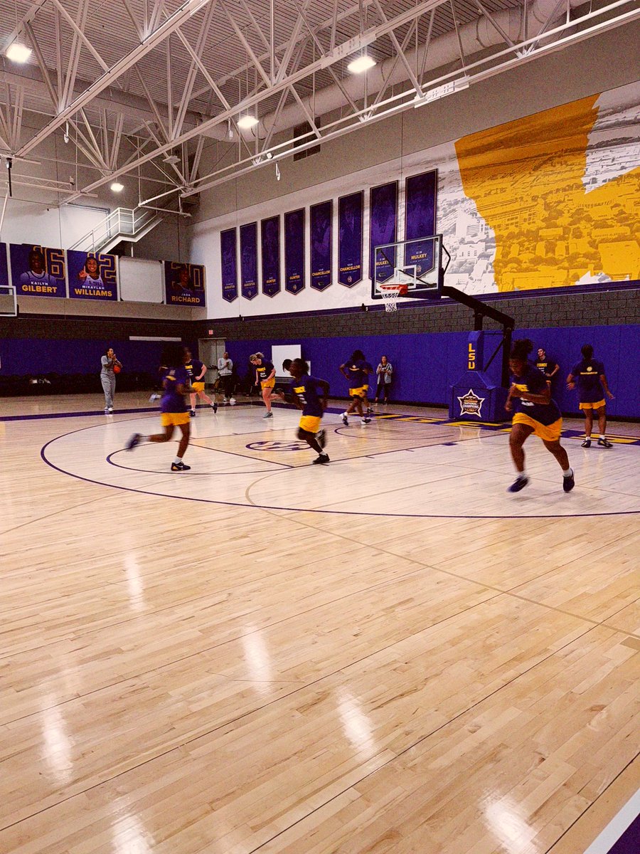 Proud of all the work these kids put in this summer to get to this point. Official practice starts Tuesday and this group is ready for it! Looking forward to a special year! 
#GeauxTigers 💜🤍💛