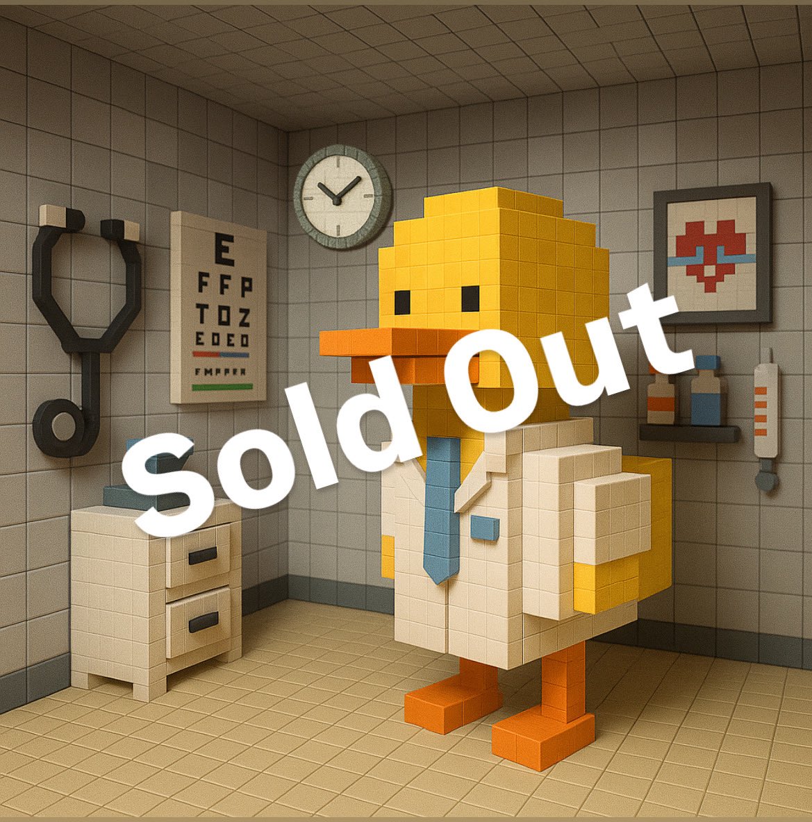 Darkworldnft1's tweet photo. “DUDE DUCK DOCTOR” Sold to dear zuzuk 🙏🏻🙏🏻

🐥Dude Duck #NFTCollection 

#NFT_Shill #NFTCommunity #nftdrop #art #pixelart  #AI #aiart #NFTs #objktcom #tezosart #tezosnft #objkt #3dpixel 

https://t.co/twD2ty23Q6 https://t.co/o0S8N3BVac