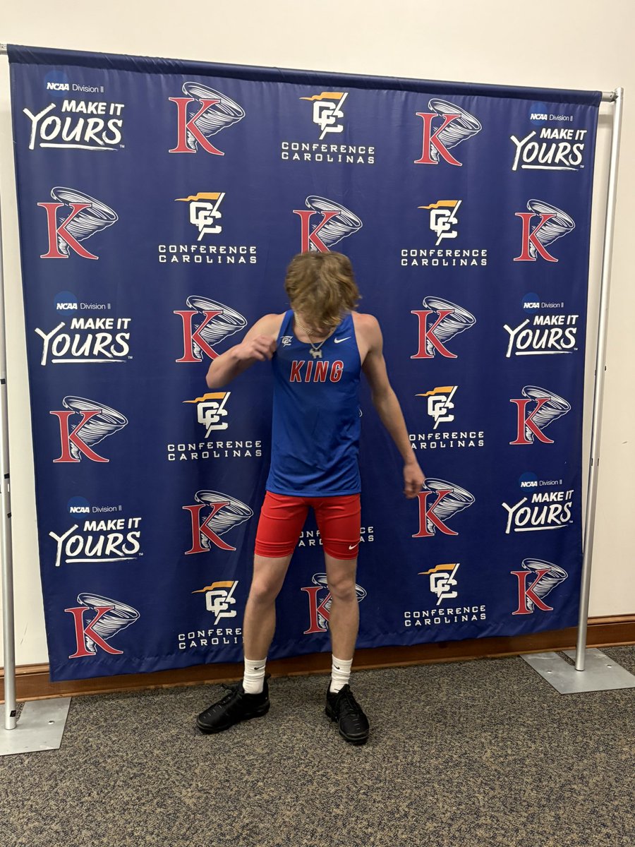 djaxon23's tweet photo. #AGTG After an amazing visit and a great talk with Coach Newring and Coach Jack, I’m so blessed to have received my first offer from King University. Go Tornados‼️ @CoachJvss @KINGU_XCTF @HobbsHideaway @coachhicks16 @CoachDoty45 https://t.co/hrkBPbkOWt