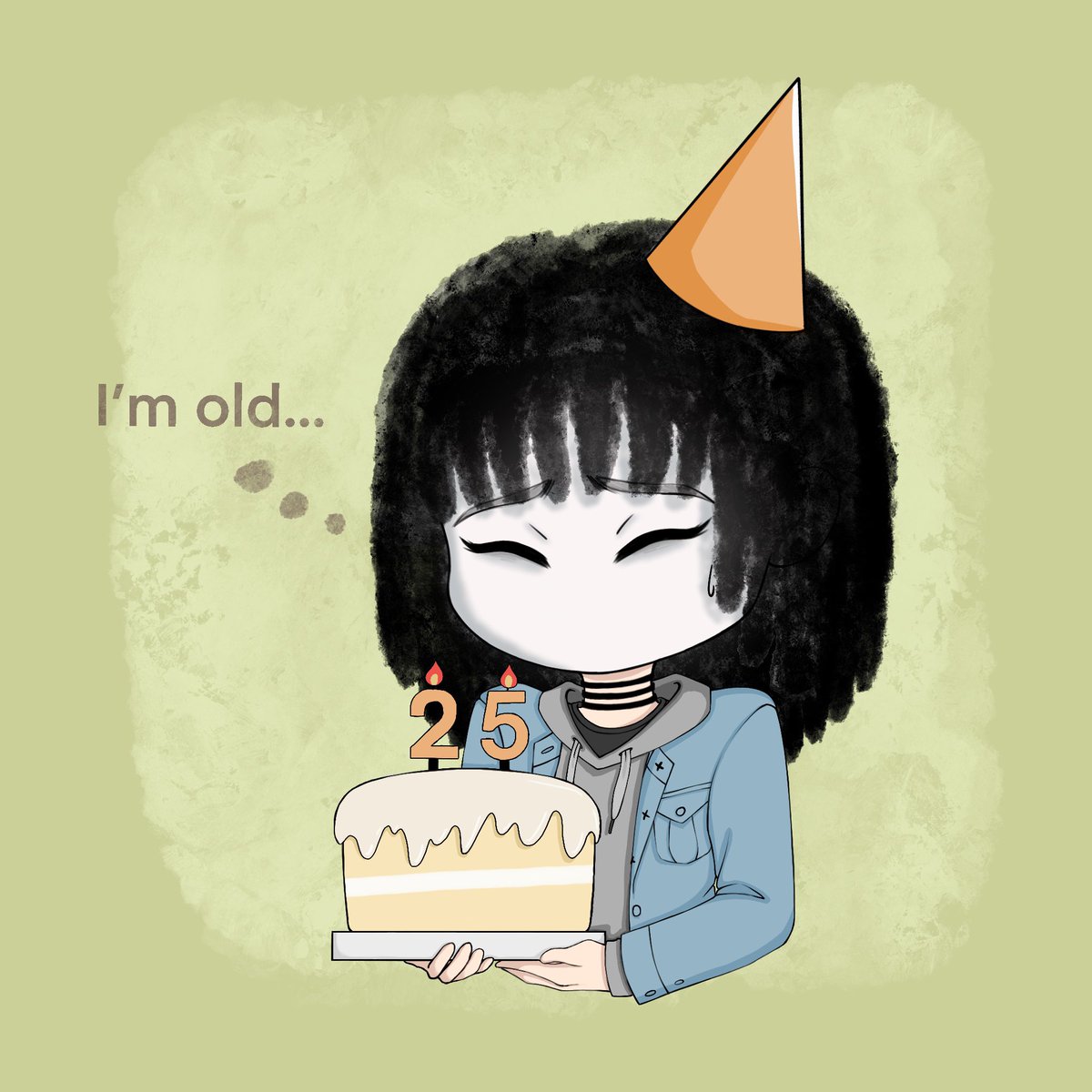 AtosaSky's tweet photo. Oh…right. Today I turned 25… https://t.co/9FNGhlJhSP