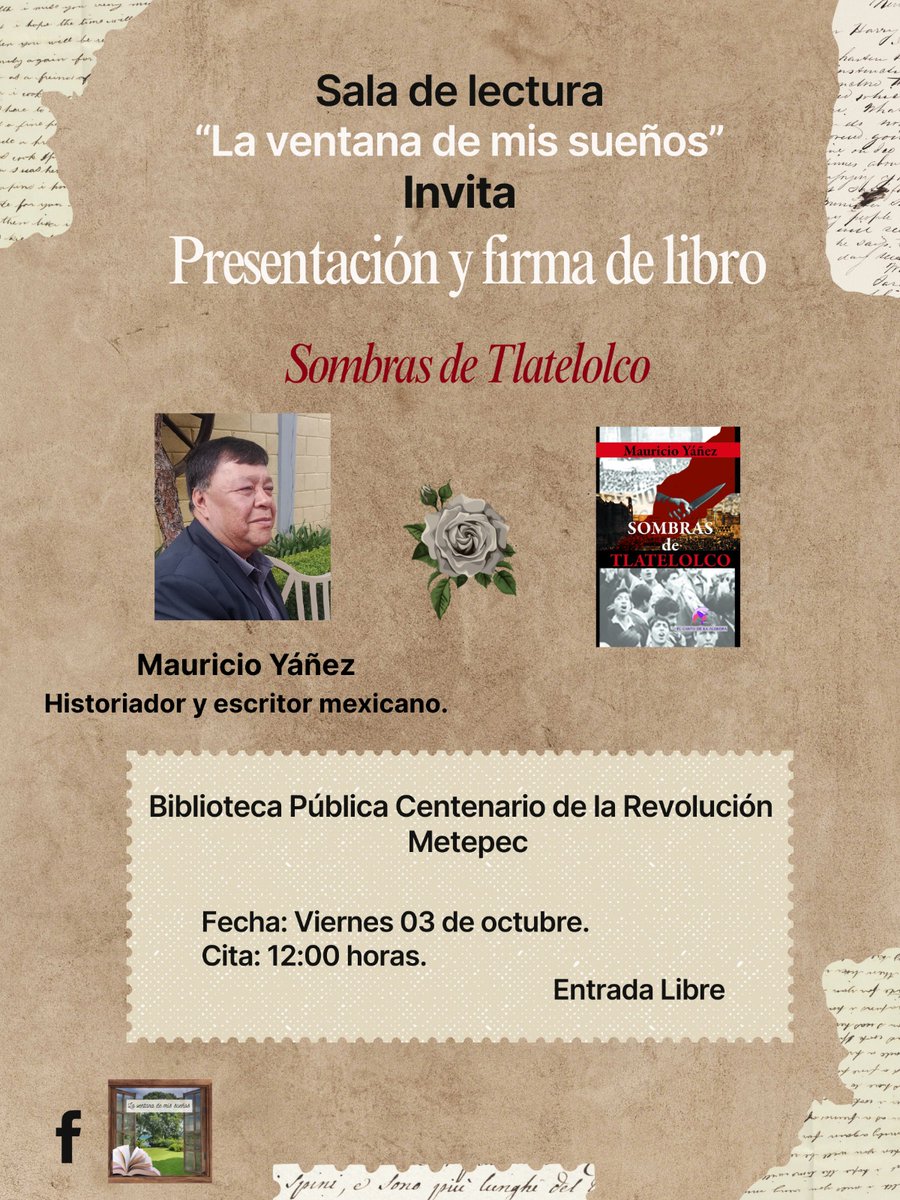 MauricioYanez65's tweet photo. ¡¡NOS VEMOS EN METEPEC!!
#sombrasdetlatelolco https://t.co/lEbklImfGQ