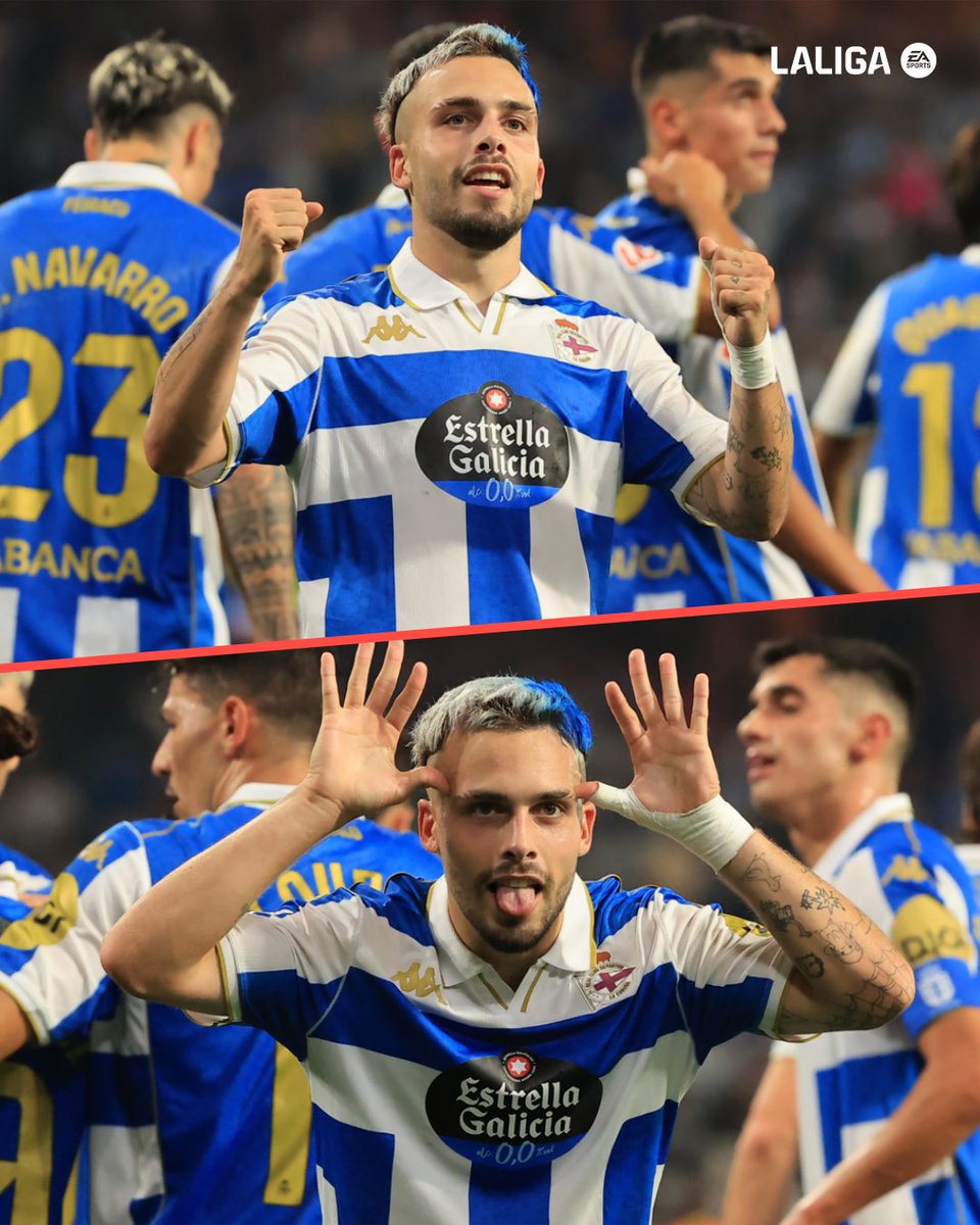 LaLiga2's tweet photo. 🌟 ¡Qué jugador es David Mella! 🌟

💙 @RCDeportivo 🤍

#DéporHuesca | #LALIGAHYPERMOTION https://t.co/sxYBcezZuy