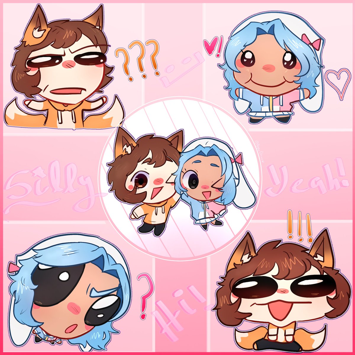 Pequeño bonus porque no me acostumbro a hacerle dibujos a mis viejos amigos 🙏 y me gustan los memes