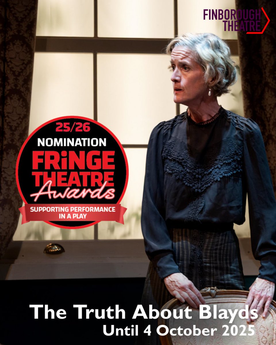 Catherine Cusack is nominated!

Congratulations are in order for Catherine Cusack, who has received a Fringe Theatre Award nomination for her performance as Isobel Blayds in The Truth About Blayds!

🗓 Until 4 October 2025
📍 <a href="/finborough/">Finborough Theatre</a>
🎟 #linkinbio
