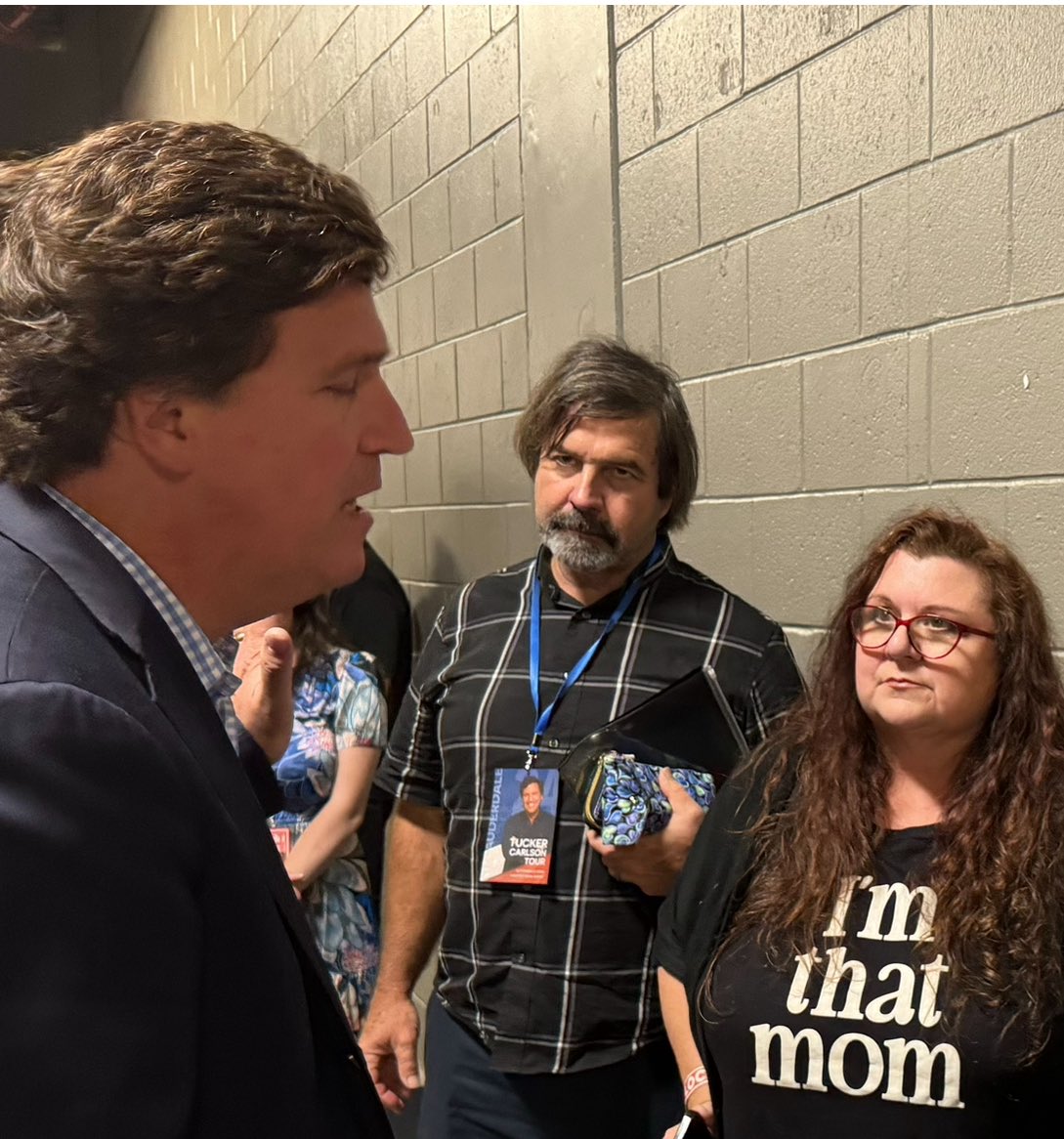 Amothersanthem's tweet photo. I know that guy! He took the time to meet my son and my family to learn about Cody’s Covid-19 terminal vax injury, medical case. Tucker and Turning Point USA both took the time to hear the censored voice of a suffering young man to understand the plight of the injured and let them know they are not alone and are heard.