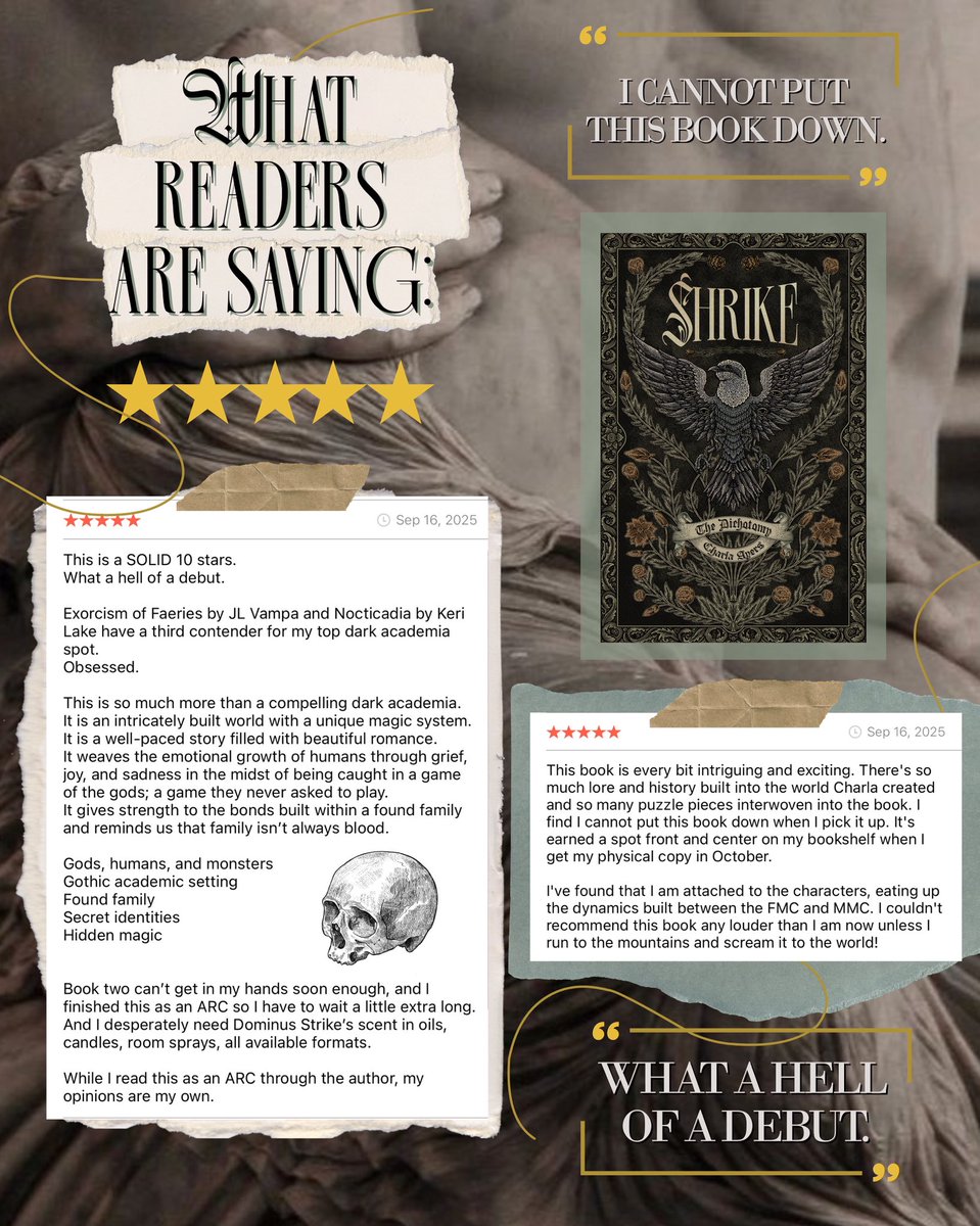 Early readers are loving Shrike! 🖤
Preorder Shrike here: books2read.com/u/m0Pzl0