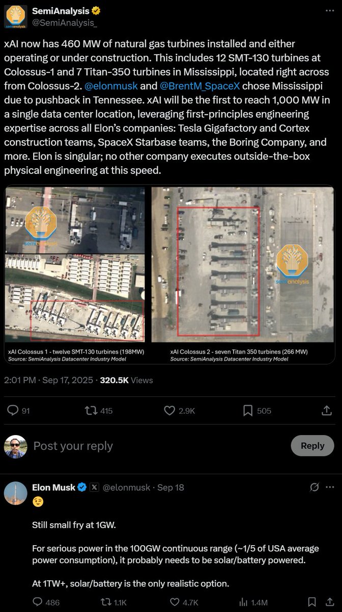Four screenshots that explain why $FSLR, $NXT and $SHLS (still only trading for 9x, 16x and 15x 2026E EPS) can keep running in spite of political headwinds.