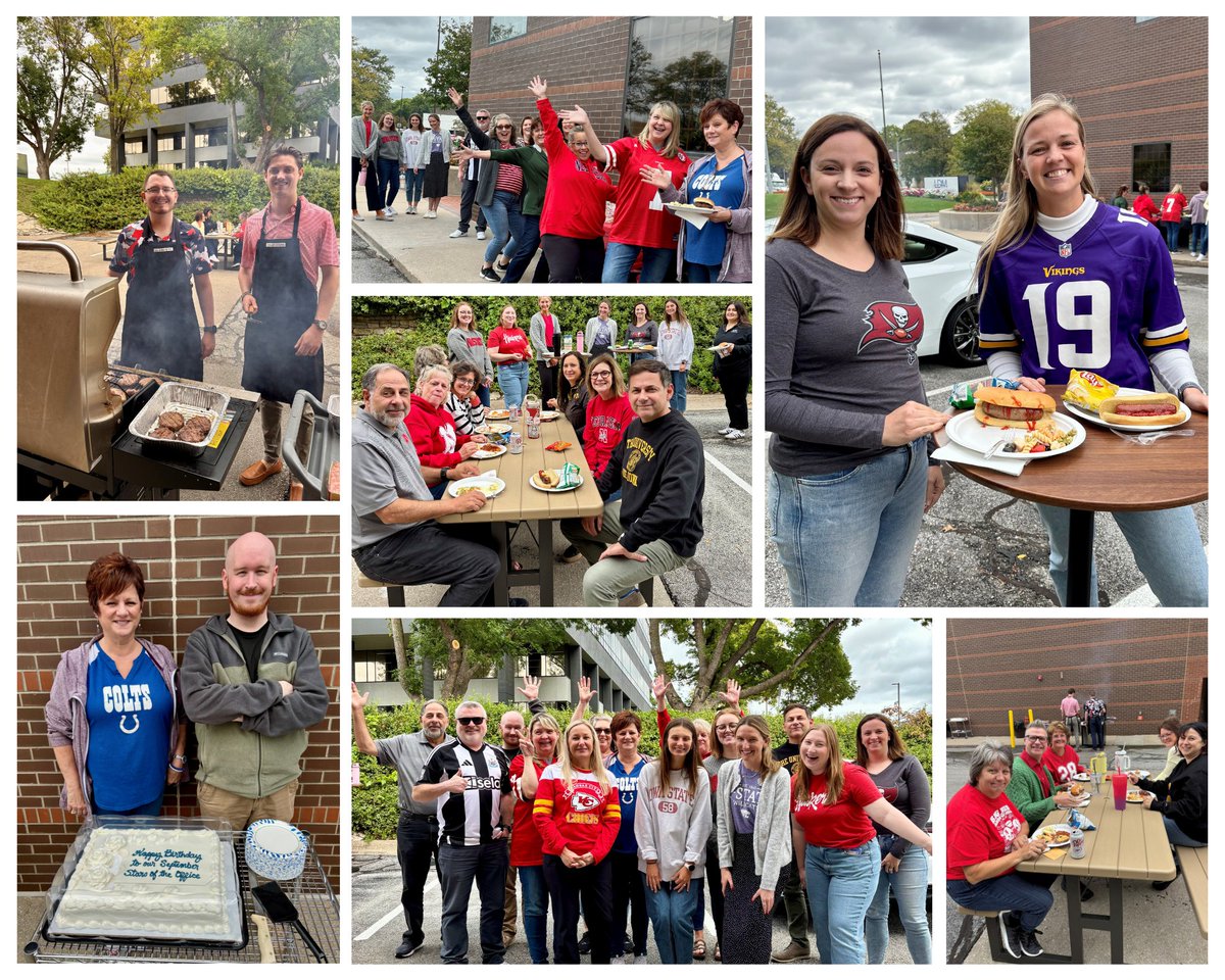 Grilled burgers ✅
Team jerseys ✅
Football season kickoff ✅
Fun across both offices ✅✅

From Huskers to Chiefs to Hawkeyes (and one proud Newcastle fan), today’s tailgate lunch was a win. 🏈

#TeamLDM #TailgateLunch #FootballFridays #OfficeLife #GoBigRed