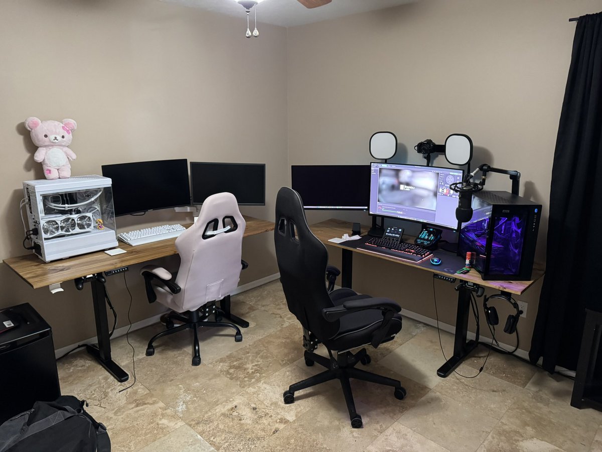GeoCustomss's tweet image. If you want a his and hers set up, HIT US UP! We can help you construct your dream set up and then optimize your systems‼️ #pcbuild #pcoptimization
Shoot us a dm or buy our tech consultation on our website ‼️
GeoCustomss.com