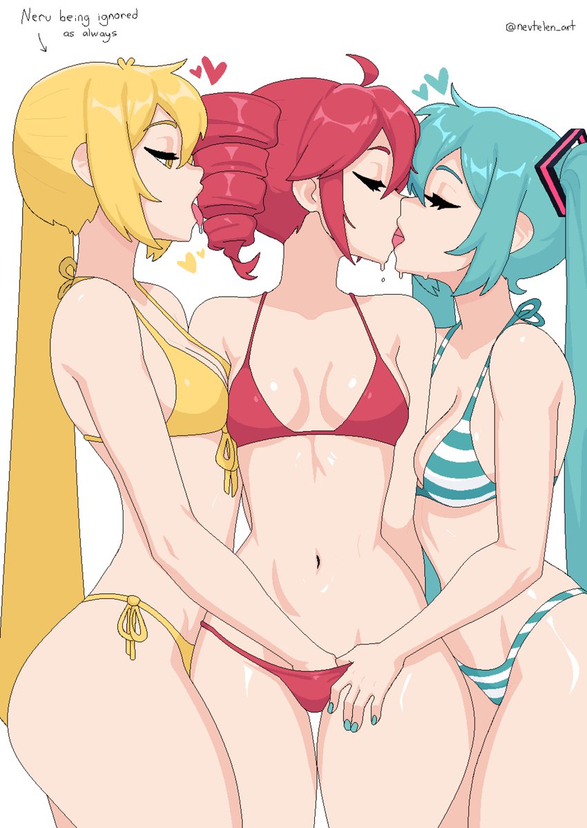 Triple baka french kiss