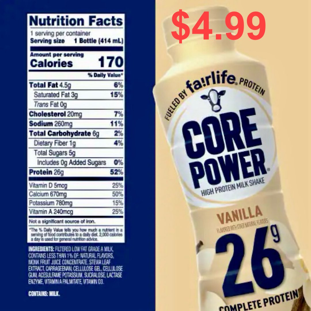TheEvverymann's tweet image. Love them both, but I’m getting the milk instead of the protein drink from now on.
#FairLife vs #CorePower