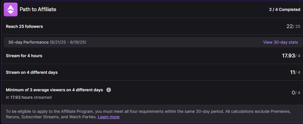 Y’all please help me reach affiliate! I’m so close. I need 3 more subscribers and I need 3 viewers average for 4 streams! Please help me out if you have twitch. 
🙏🏽🙏🏽🙏🏽🙏🏽

twitch.tv/destibeee
#TwitchStreamers