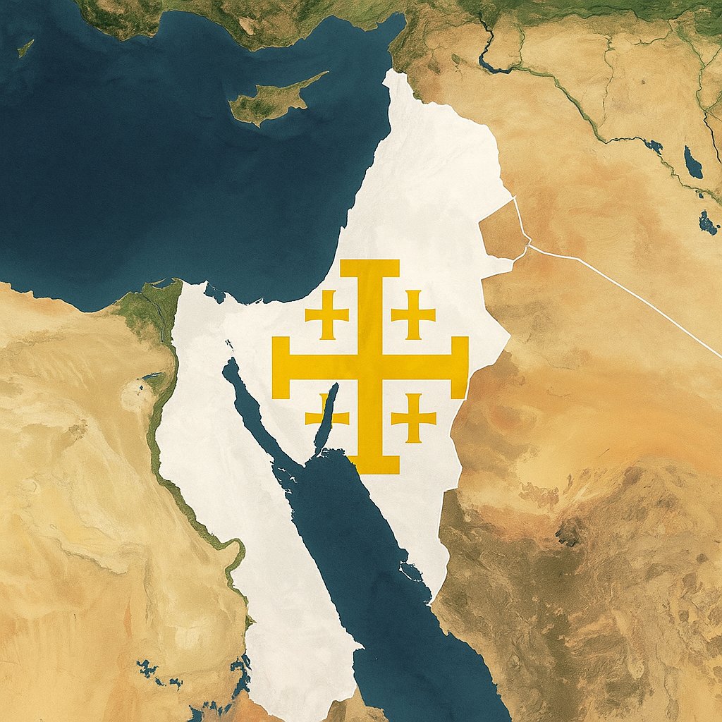 Yo pido la eliminación de Israel y Palestina y volver al Reino de Jerusalén. La única solución viable.