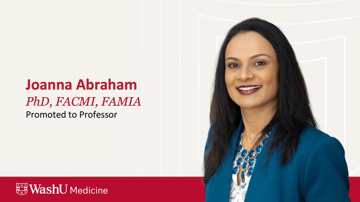 Congratulations to Joanna Abraham, PhD, on her promotion to professor of anesthesiology (investigator track)! Dr. Abraham, director of I2DB's CAHI, holds a Doctorate from Penn State and has a rich background in human factors and biomedical informatics.

🔗 lnkd.in/ga9ZhTp9