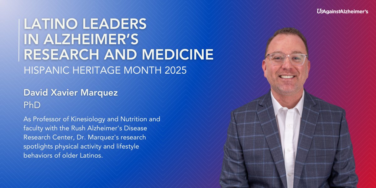 Meet <a href="/DrDavidMarquez/">David Xavier Marquez</a>, Dept. Head of Kinesiology &amp; Nutrition at the University of Illinois Chicago.

His research focuses on physical activity &amp; lifestyle behaviors of older Latinos, including evidence-based dance interventions to promote physical activity. #HispanicHeritageMonth