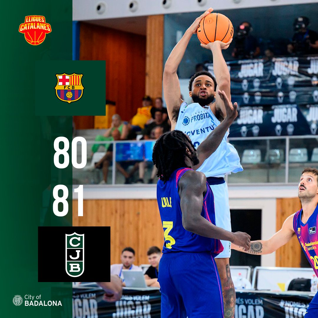 🔚  FINAL a Tarragona. SOM FINALISTEEEEES

<a href="/FCBbasket/">Barça Basket</a> 80-81 <a href="/Penya1930/">Club Joventut Badalona</a> 

🎯 Cameron Hunt: 25 punts 

#CityOfBadalona