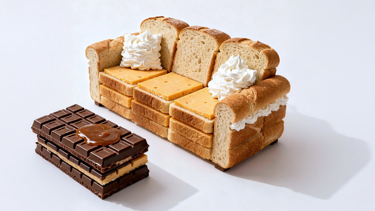 AleRVG's tweet image. I love this image prompt [Seedream 4, in Freepik)]
&quot;Photorealistic conceptual food art portrait, a minimalist representation of a [SITE OF THE HOUSE] recreated entirely with [TYPE OF FOOD]. The main structure is built from [MAIN INGREDIENTS], with details such as [KEY ELEMENTS]…