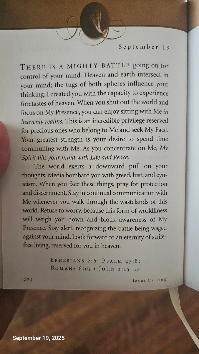 BLS_888's tweet image. September 19 🙏🏾 🙌🏽 🇺🇸
✨️ THERE IS A MIGHTY BATTLE ✨️ "Media bombard you with greed, lust, and cyn- icism. When you face these things, pray for protection and discernment."