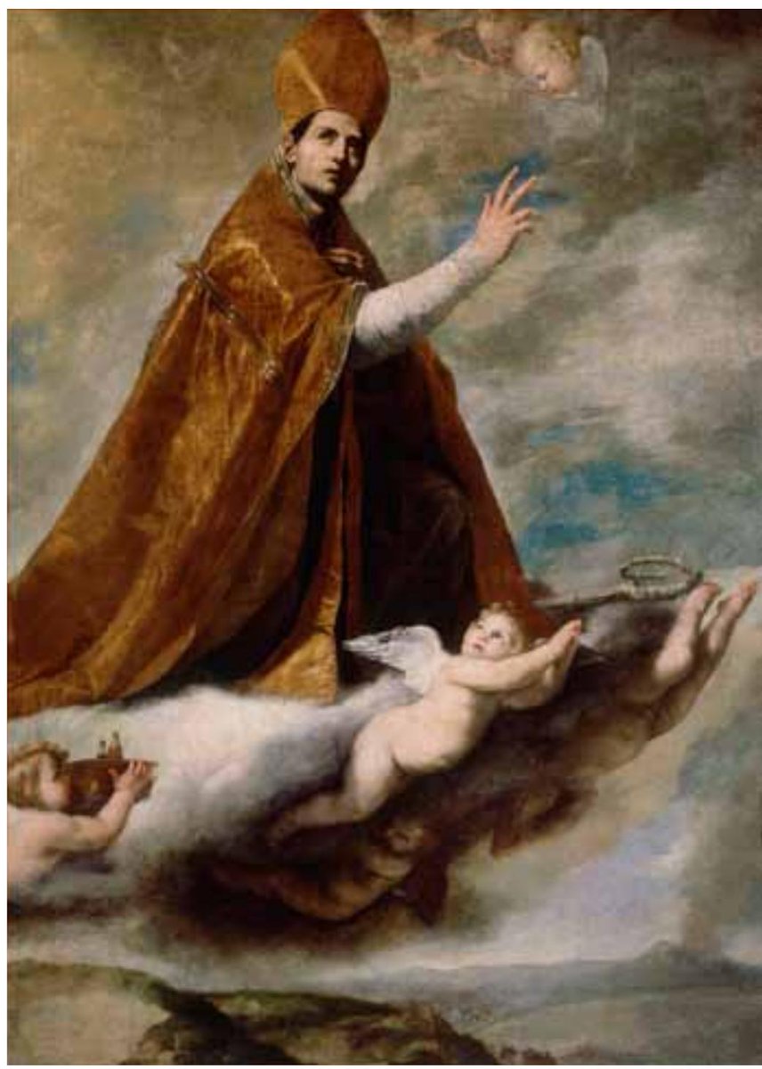19 septiembre. San Genaro.
Óleo sobre lienzo barroco,1636. José de Ribera.
Convento agustinas de Salamanca.
Etapa virreinato del Conde de Monterrey:pincelada vibrante, atmosférica,tonos argentados y composición de celaje amplio, diagonales y movimiento ascendente.

#arte #pintura