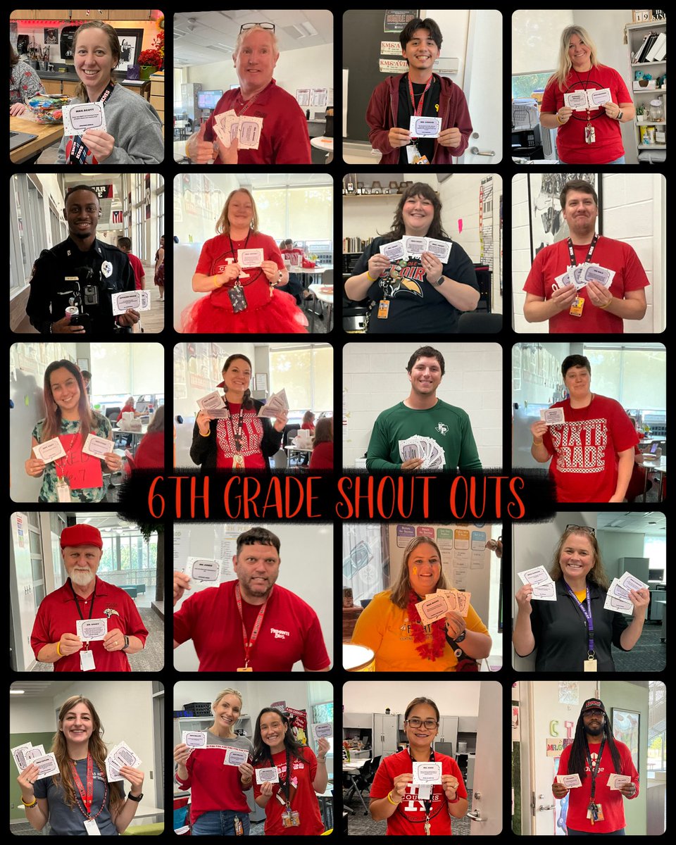 Our 6th graders did another amazing job showing lots of ❤️ to our teachers and staff! 🤩 #WeeklyShoutOuts #KMSCougarPride🐾 <a href="/counselors_kms/">KMS Counselors-Cougar Pride</a> <a href="/MrsWidmier_KMS/">Amber Widmier</a> <a href="/02leili05/">Viri</a>