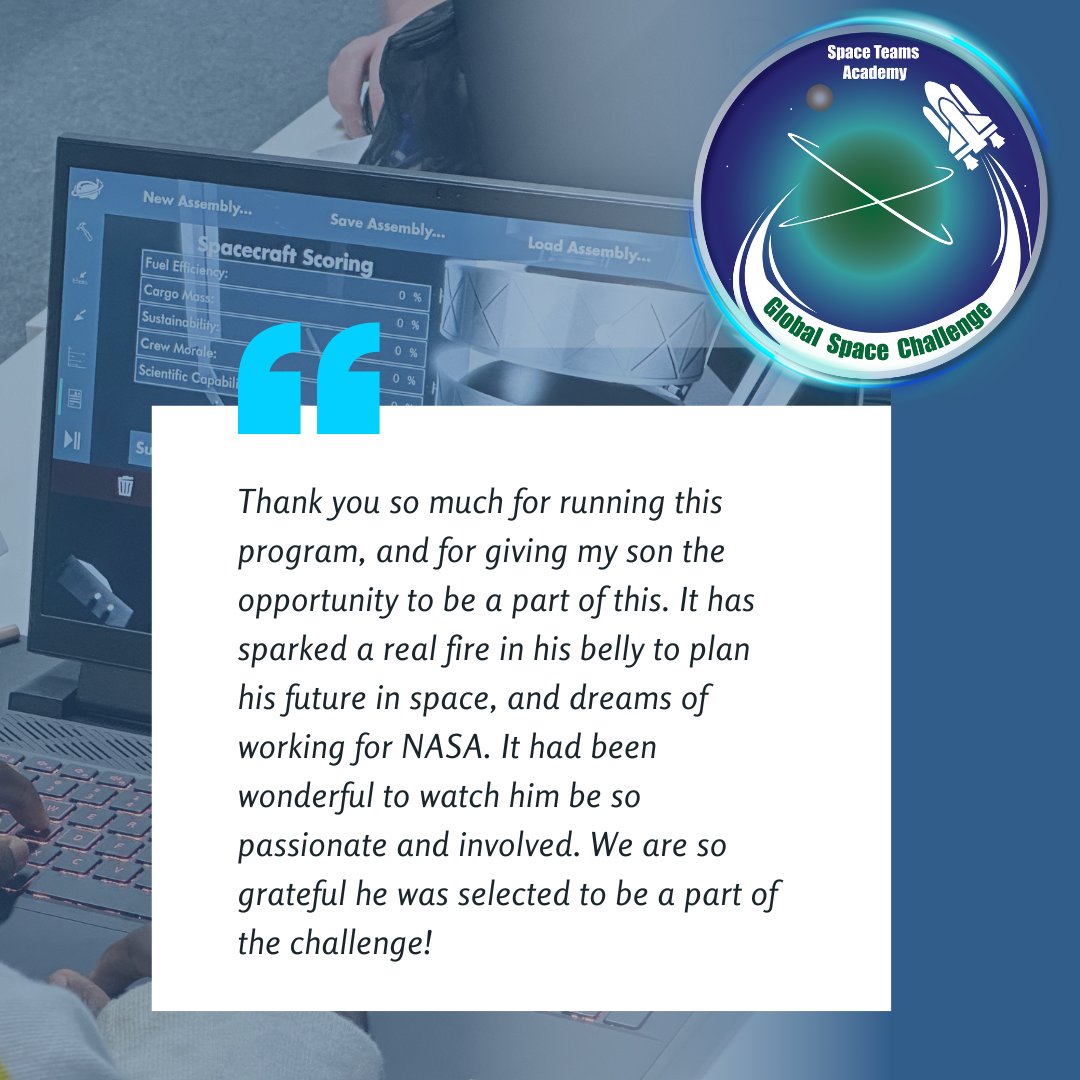 onegiantleapoz's tweet image. 🚀 Conduct virtual space missions, learn directly from astronauts, engineers, and scientists
and design spacecraft for interplanetary travel! Don't miss the Global Space Challenge during @worldspaceweek Find out more:  ow.ly/vkSu50WYs7C #WSW2025 #GSC #onegiantleapoz