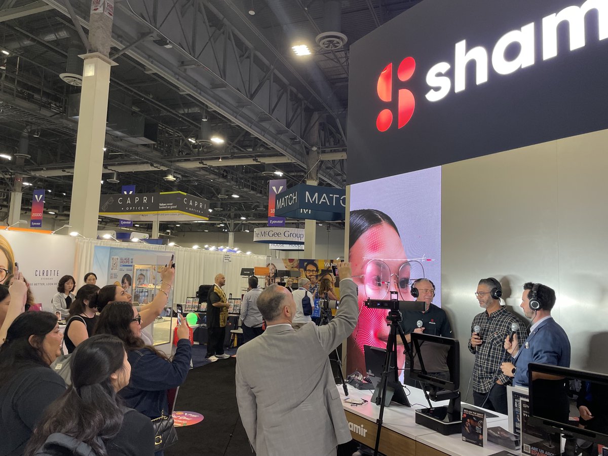 We met with Eugene Shatsman to record The Power Hour Podcast live at Vision Expo West! Don’t miss the conversation with our Shamir North America President, Raanan Naftalovich. Coming soon: hubs.la/Q03KbGbk0 

Find us at booth #P14051!